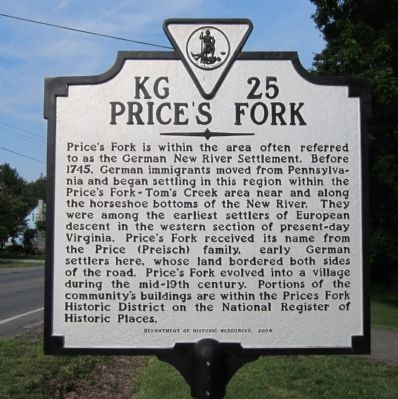 Price's Fork Marker image. Click for full size.