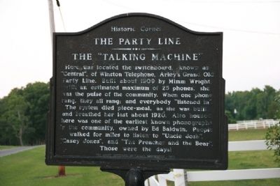 The Party Line - The “Talking Machine” Marker image. Click for full size.