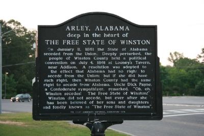 Arley, Alabama Marker image. Click for full size.