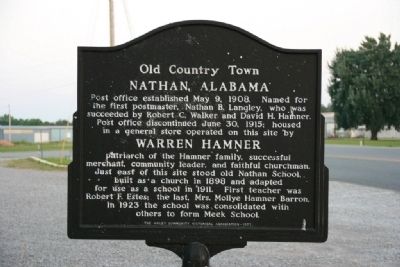 Nathan, Alabama Marker image. Click for full size.