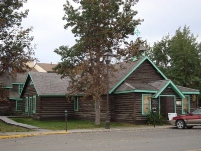 Log Church & Rectory image. Click for full size.