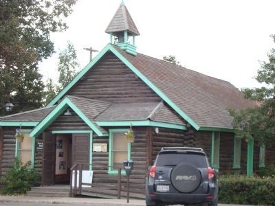 Log Church & Rectory image. Click for full size.
