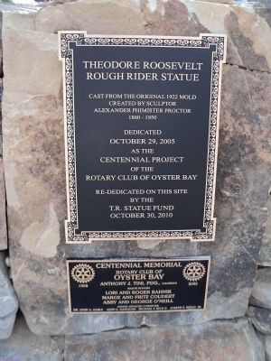 Theo. Roosevelt Rough Rider Statue Marker image. Click for full size.