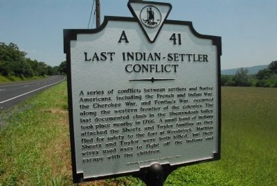 Last Indian-Settler Conflict Marker image. Click for full size.