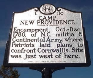 Camp New Providence Marker. Click for full size. Camp New Providence Marker image. Click for full size.