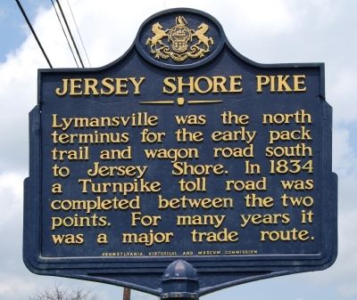 Jersey Shore Pike Marker. Click for full size. Jersey Shore Pike Marker image. Click for full size.