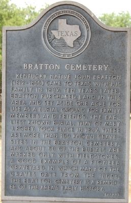Bratton Cemetery Marker image. Click for full size.