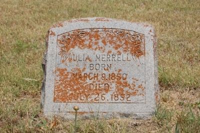 Julia Merrell Grave Marker image. Click for full size.