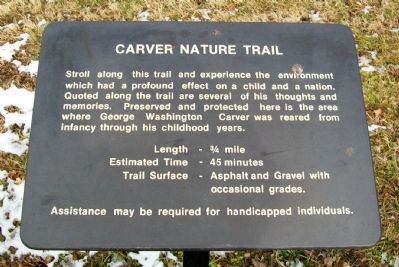 George Washington Carver Nature Trail image. Click for full size.