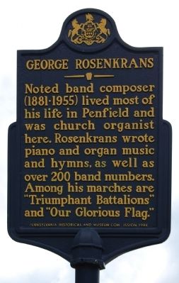 George Rosenkrans Marker image. Click for full size.