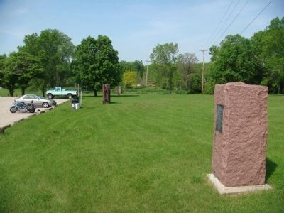 Site of Fort Winnebago Marker. Click for full size. Site of Fort Winnebago Marker image. Click for full size.
