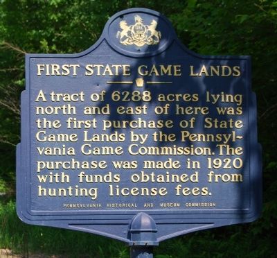 First State Game Lands Marker image. Click for full size.