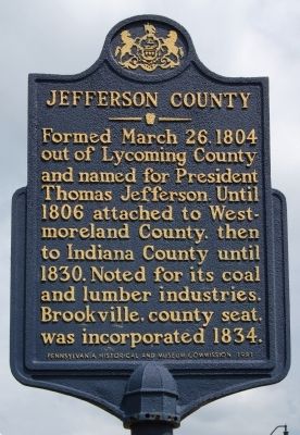 Jefferson County Marker. Click for full size. Jefferson County Marker image. Click for full size.