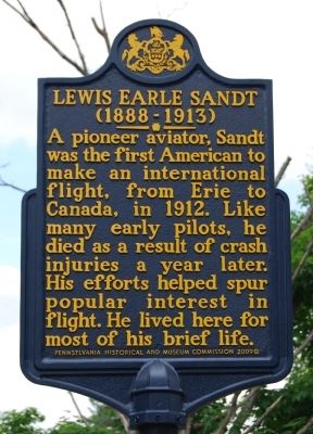 Lewis Earle Sandt Marker image. Click for full size.