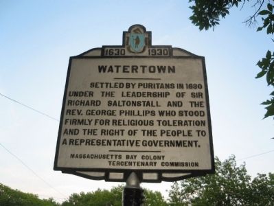 Watertown Marker image. Click for full size.