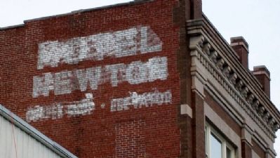 Hotel Newton Sign on Haas Building. Click for full size. Hotel Newton Sign on Haas Building image. Click for full size.