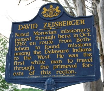 David Zeisberger Marker image. Click for full size.