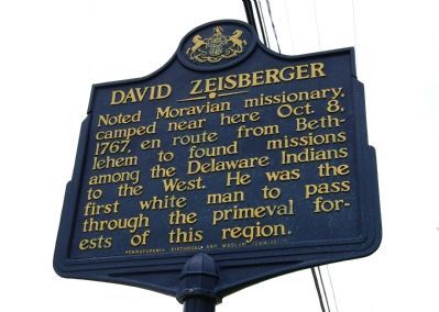 David Zeisberger Marker. Click for full size. David Zeisberger Marker image. Click for full size.
