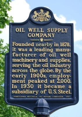 Oil Well Supply Company Marker image. Click for full size.