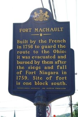 Fort Machault Marker image. Click for full size.