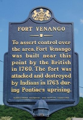 Fort Venango Marker image. Click for full size.