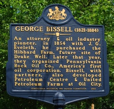 George Bissell Marker image. Click for full size.