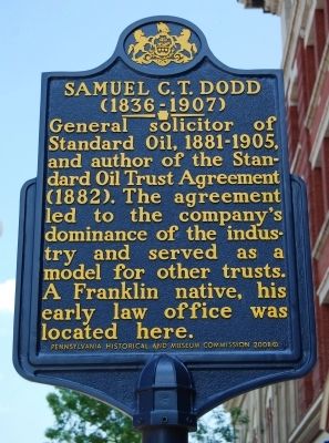 Samuel C.T. Dodd Marker. Click for full size. Samuel C.T. Dodd Marker image. Click for full size.