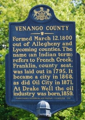 Venango County Marker image. Click for full size.