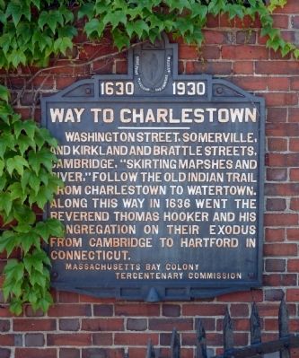 Way to Charlestown Marker image. Click for full size.