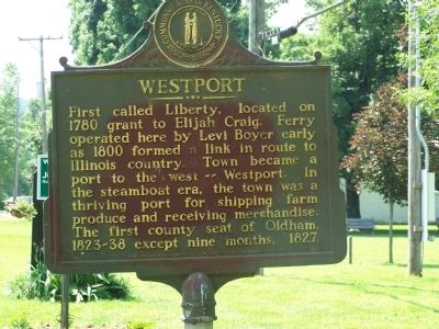 Westport Marker. Click for full size. Westport Marker image. Click for full size.