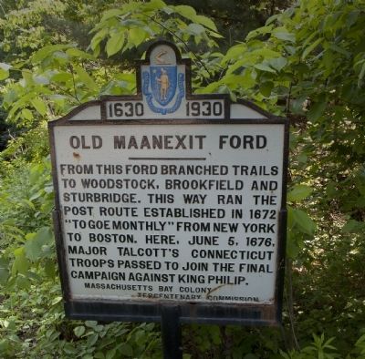 Old Maanexit Ford Marker image. Click for full size.