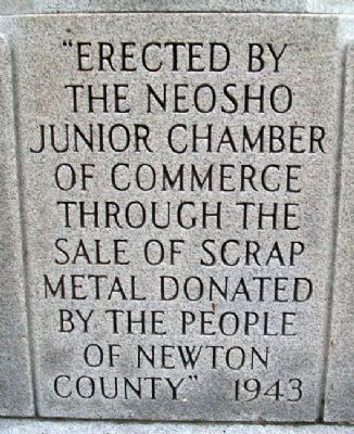 Newton County World War II Memorial. Click for full size. Newton County World War II Memorial image. Click for full size.