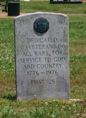 American Legion Post 25 Veterans Monument image. Click for full size.