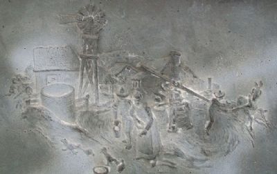 Farm Image on Thomas Hart Benton Marker. Click for full size. Farm Image on Thomas Hart Benton Marker image. Click for full size.