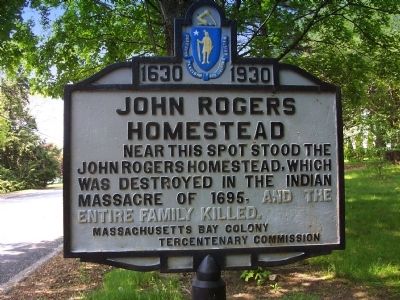 John Rogers Homestead Marker image. Click for full size.