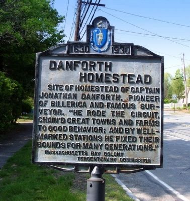 Danforth Homestead Marker. Click for full size. Danforth Homestead Marker image. Click for full size.
