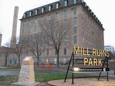 Marker and the Crown Roller Mill image. Click for full size.
