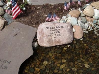Right Engraved Rock - - War on Terrorism Memorial Garden Marker image. Click for full size.