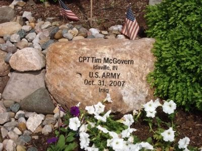 Right Engraved Rock - - War on Terrorism Memorial Garden Marker. Click for full size. Right Engraved Rock - - War on Terrorism Memorial Garden Marker image. Click for full size.