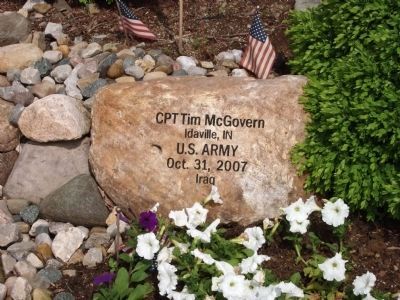 Right Engraved Rock - - War on Terrorism Memorial Garden Marker image. Click for full size.
