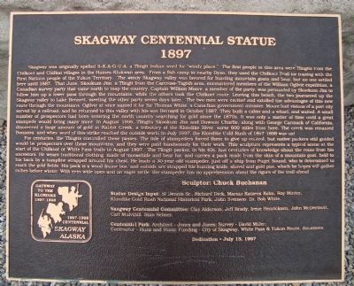 Skagway Centennial Statue Marker image. Click for full size.
