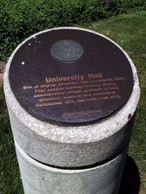 University Hall Marker image. Click for full size.