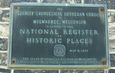 Trinity Evangelical Lutheran Church Complex National Register Plaque image. Click for full size.