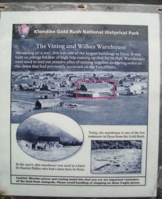 The Vining and Wilkes Warehouse Marker image. Click for full size.