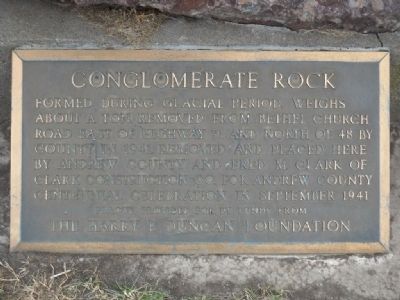 Conglomerate Rock Marker image. Click for full size.