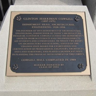 Clinton Harriman Cowgill Marker image. Click for full size.