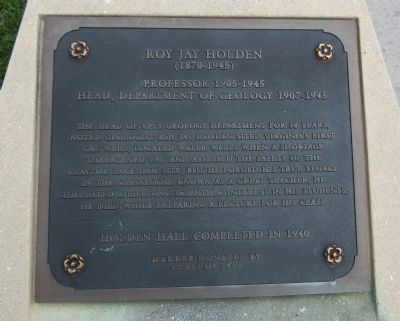 Roy Jay Holden Marker. Click for full size. Roy Jay Holden Marker image. Click for full size.