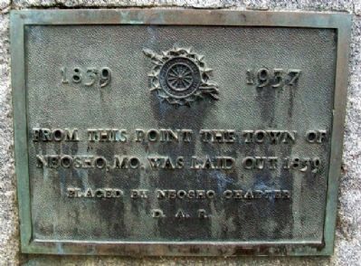 Founding of Neosho Marker. Click for full size. Founding of Neosho Marker image. Click for full size.