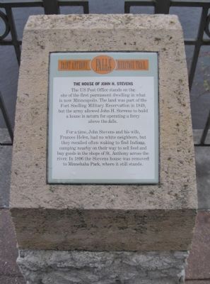 The House of John H. Stevens Marker. Click for full size. The House of John H. Stevens Marker image. Click for full size.