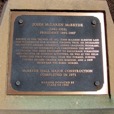 John McLaren McBryde Marker image. Click for full size.